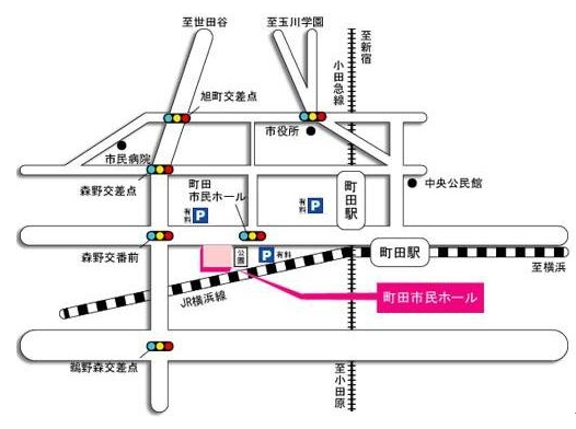 地図-町田市民ホール